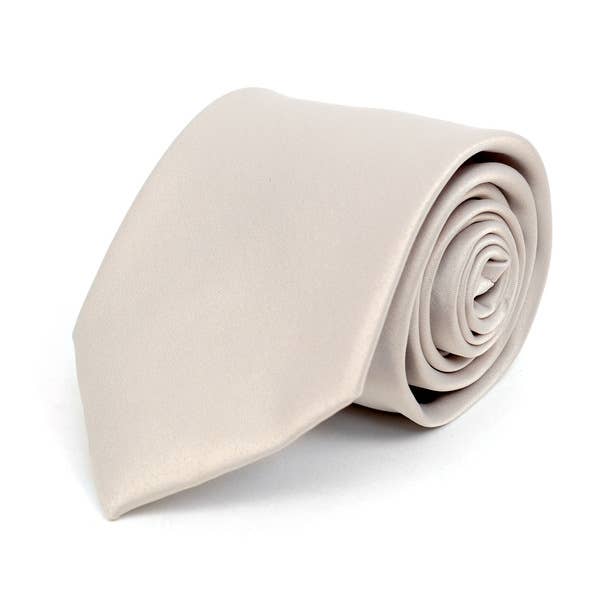Poly Solid Satin Tie