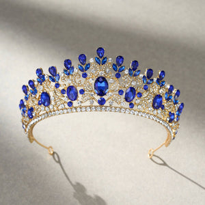 SWEETV costume crystal crowns: Green