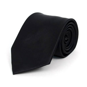 Poly Solid Satin Tie