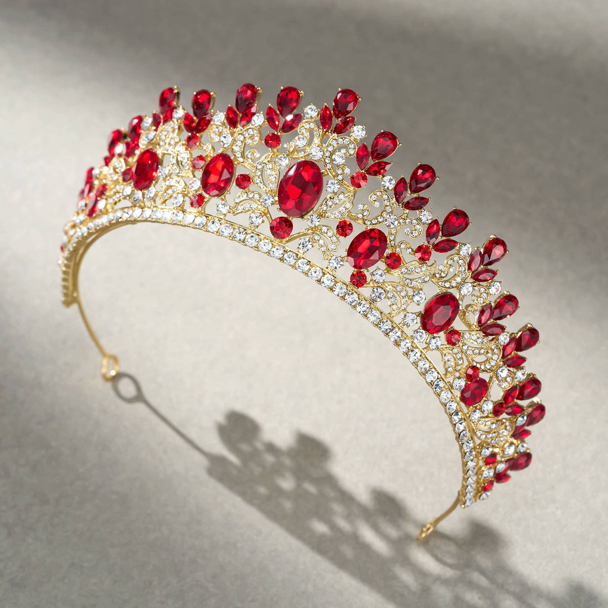 SWEETV costume crystal crowns: Silver
