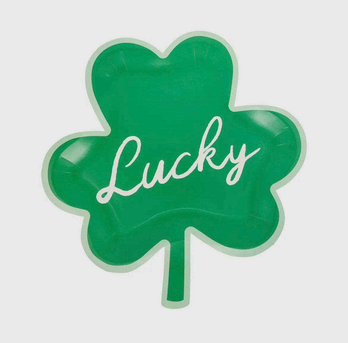 Lucky Shamrock Shaped Plate