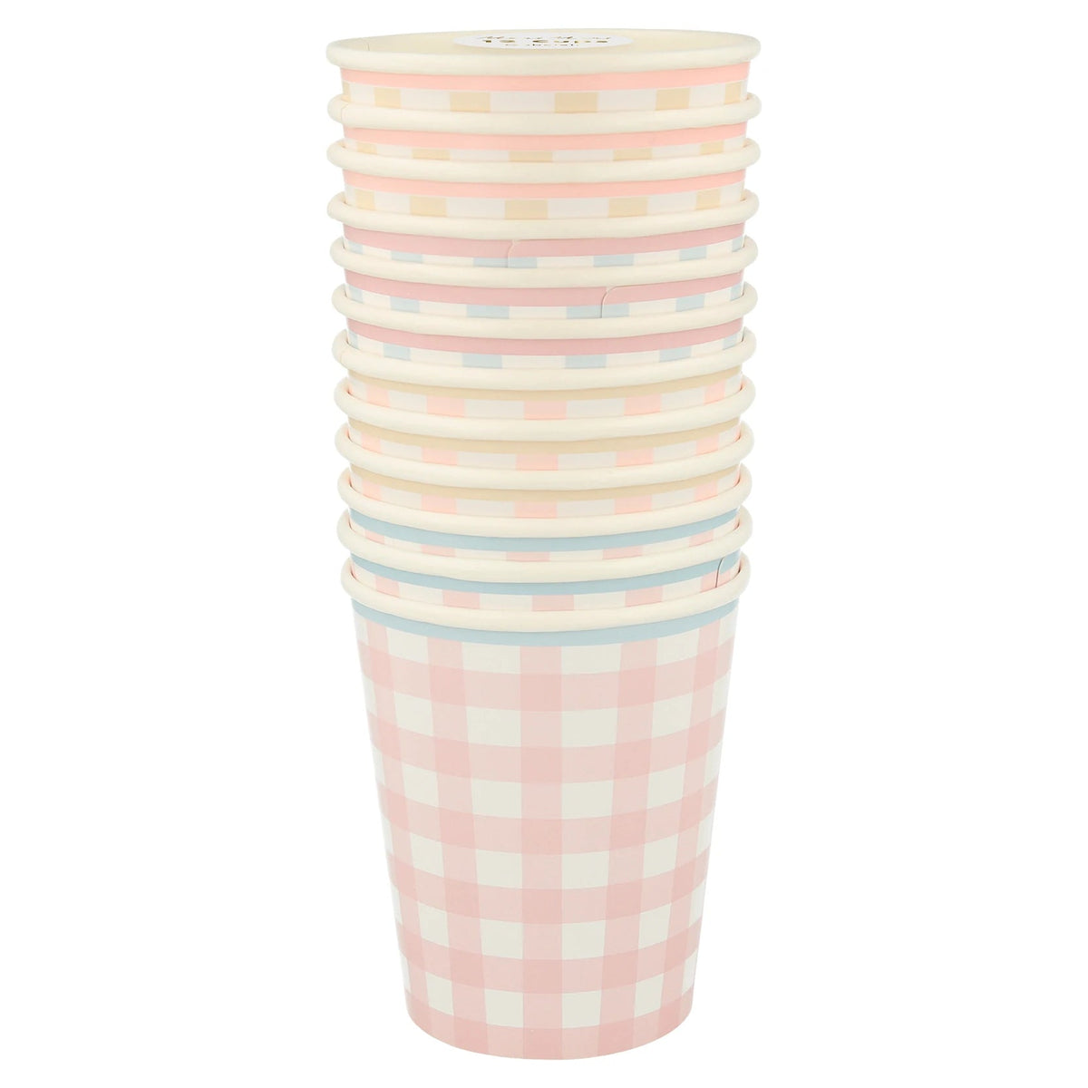 Gingham Cups