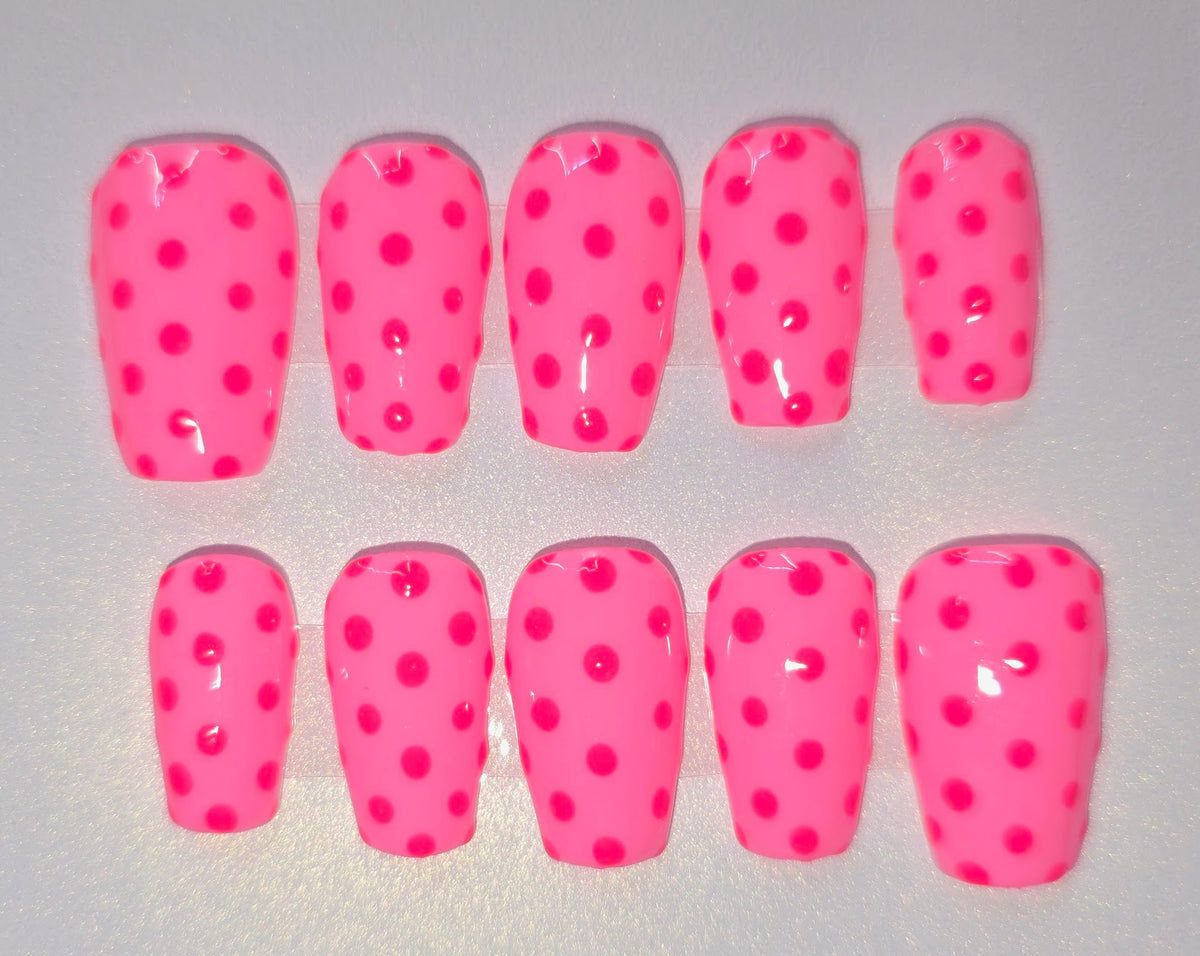 Pink on Pink Polka Dots