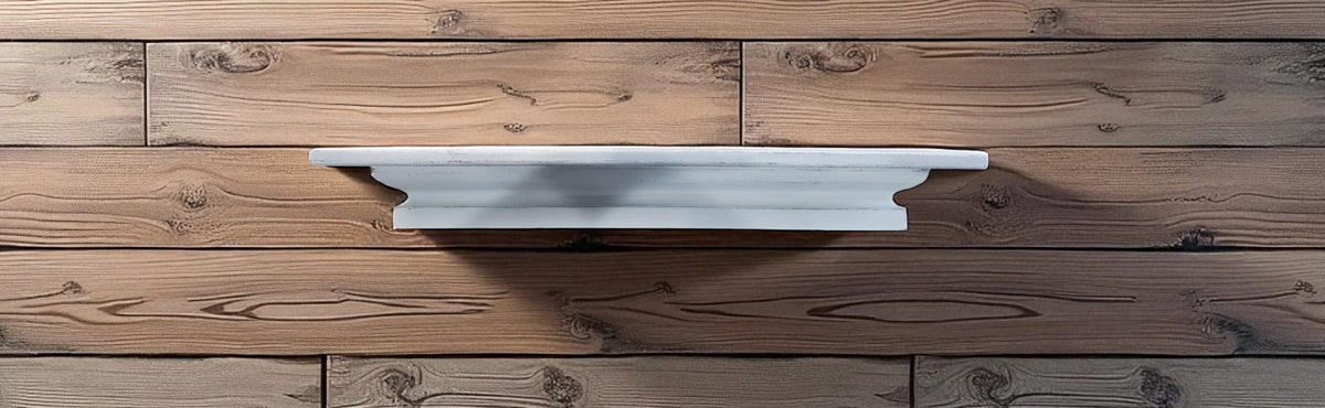 White shelf