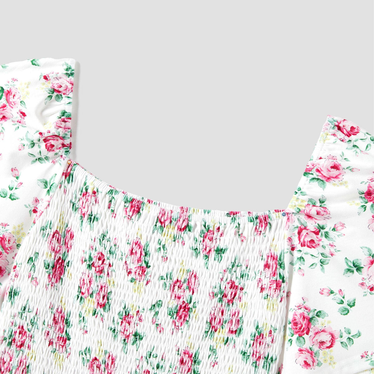 Floral Shirred Dress