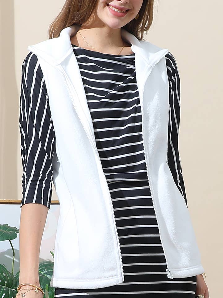 ZIP UP CASUAL VEST
