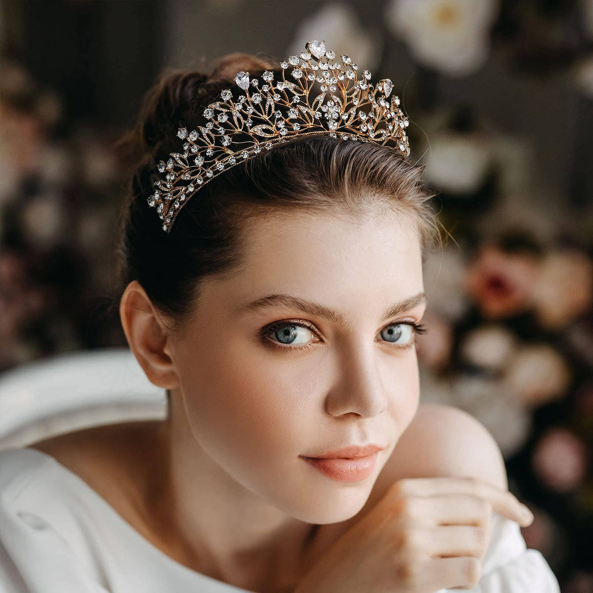 Wedding Tiaras and Crowns for Women Princess Crown Gold