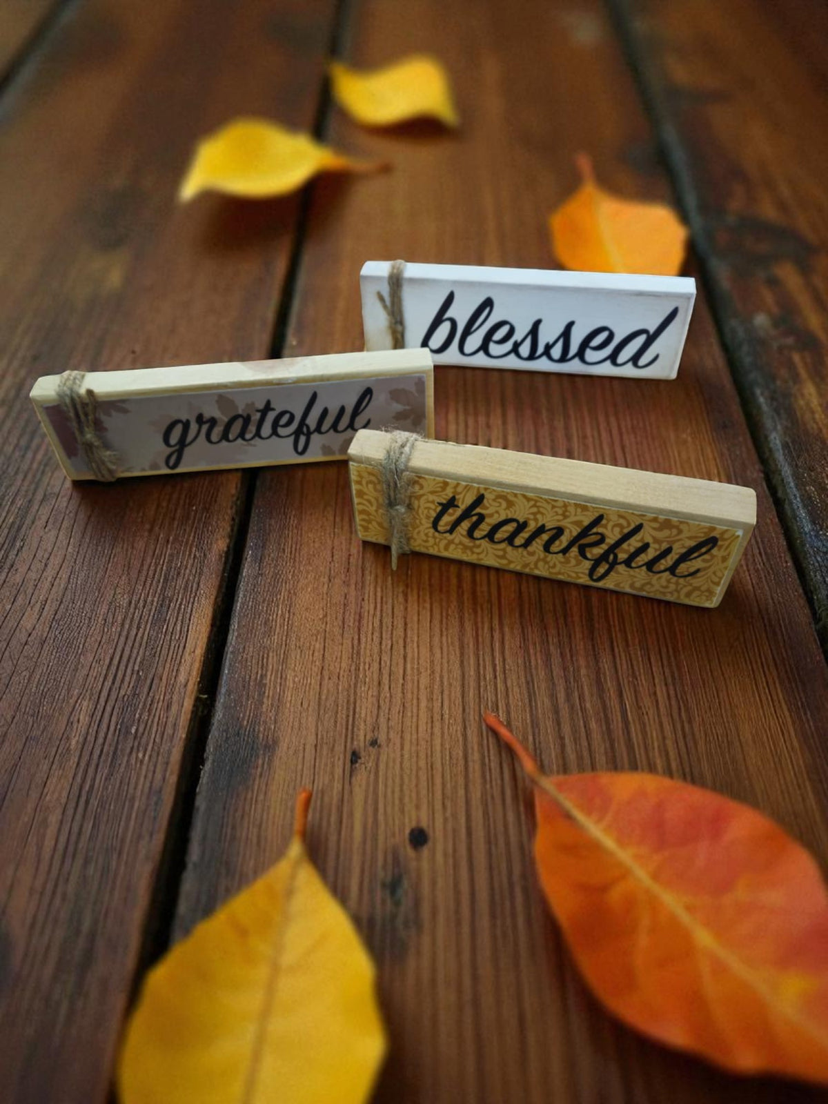 Fall Décor 3pc word Set