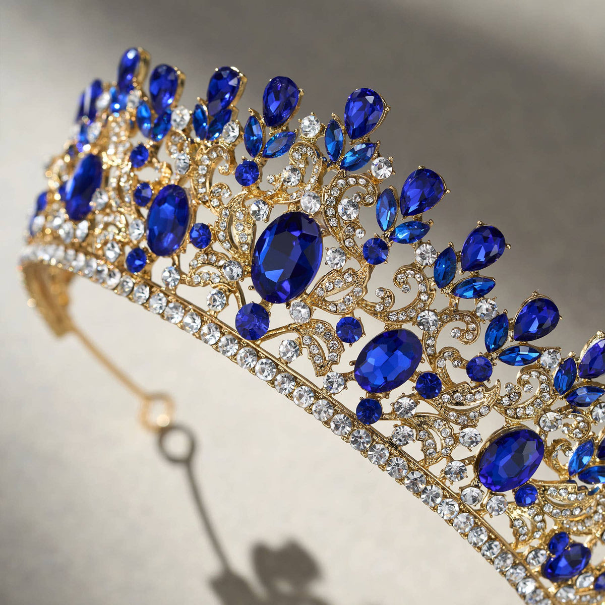 SWEETV costume crystal crowns: Green