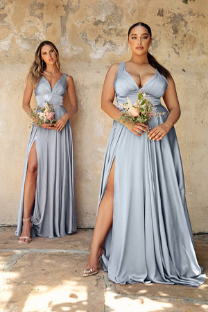SOFT SATIN A-LINE DRESS