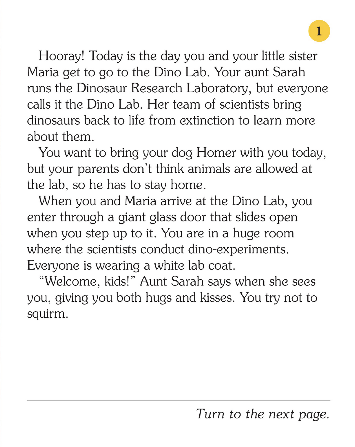 Dino Lab, Children's Book