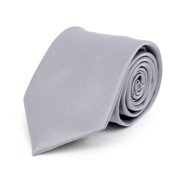 Poly Solid Satin Tie