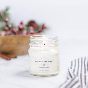 Spiced Cranberry - Soy Wax Mason Jar Candle