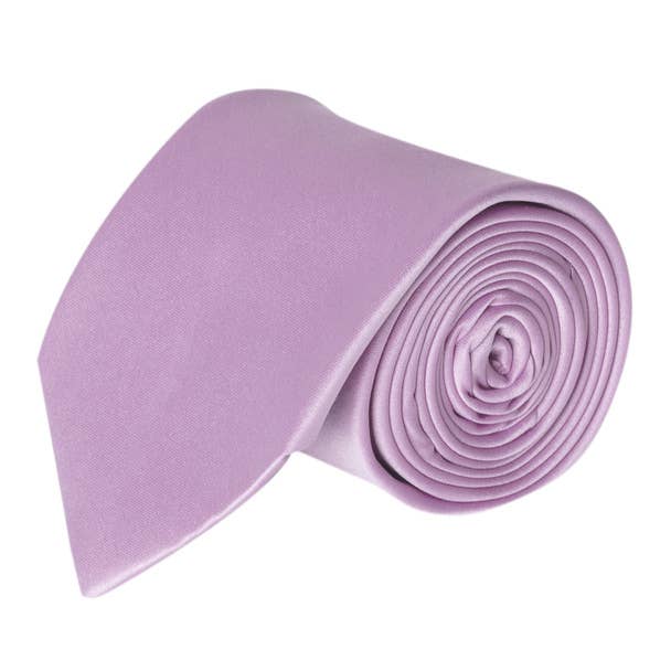Poly Solid Satin Tie