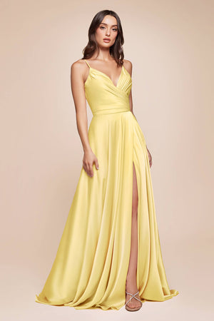 Soft Satin A-Line Curvy Fit