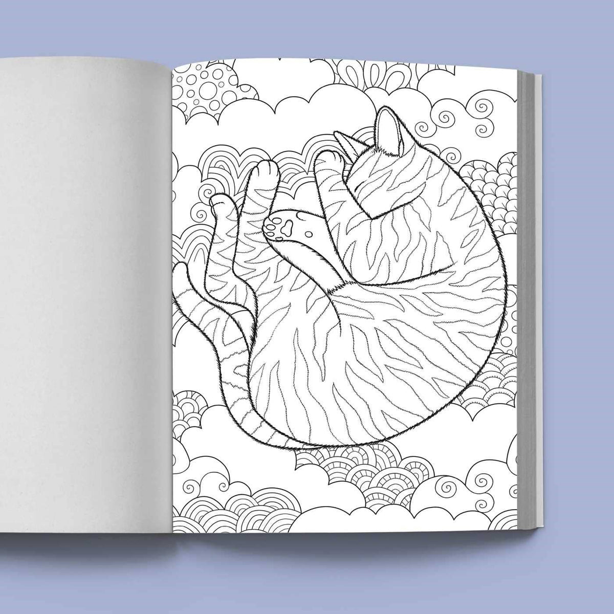 Stress Relief Cat Coloring Book