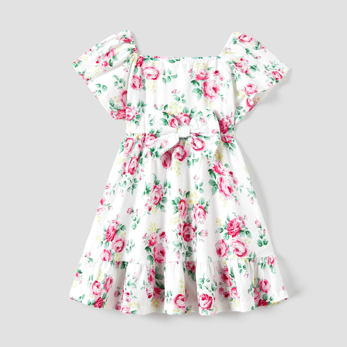 Floral Shirred Dress