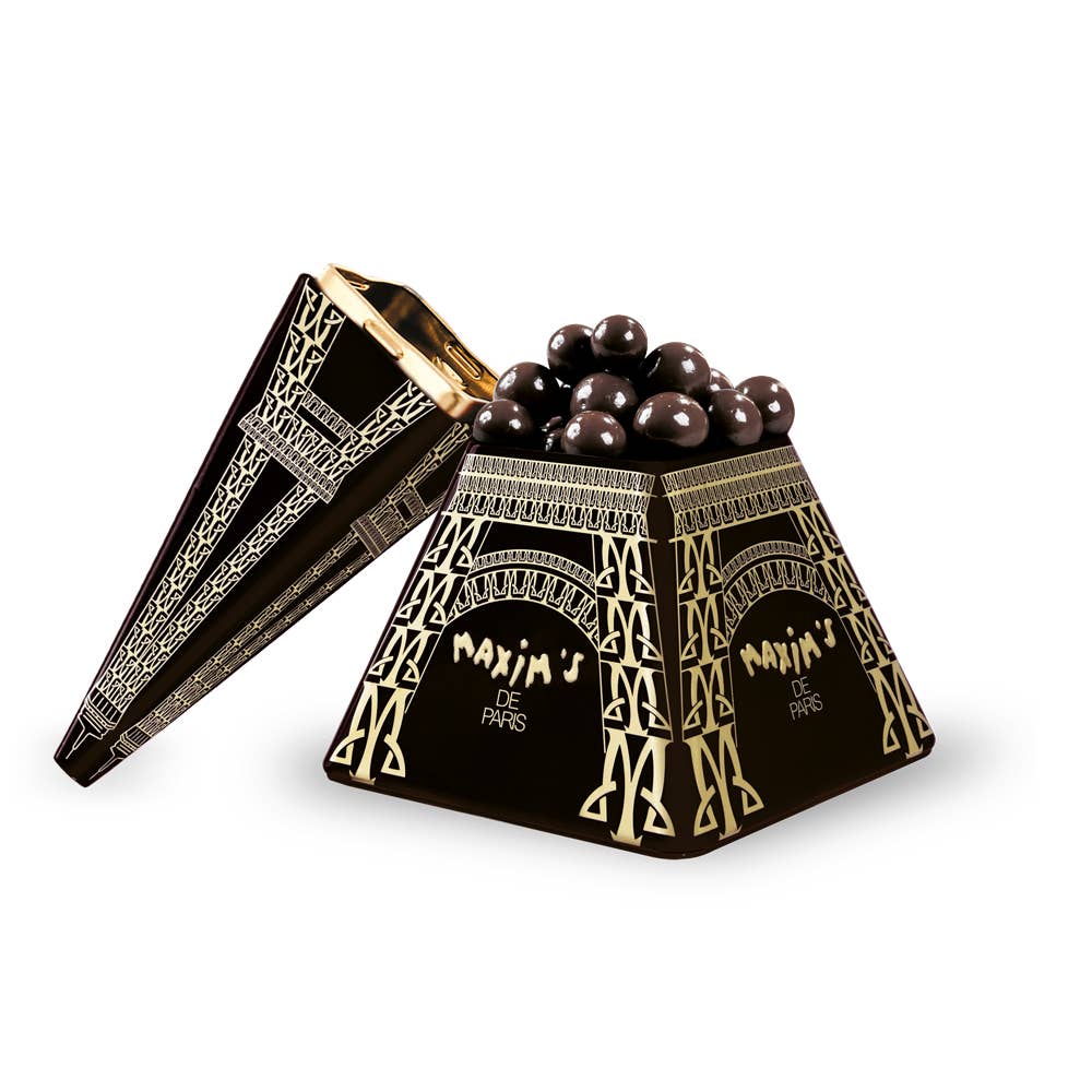 Set of 2 mini Eiffel Towers | Assorted chocolate pearls