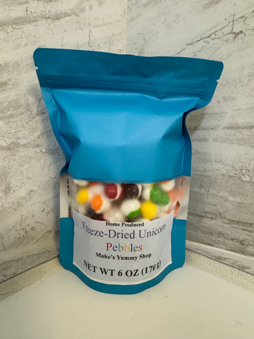 Maho's Yummy Shop Freeze-Dried Unicorn Pebbles, 6 ounces