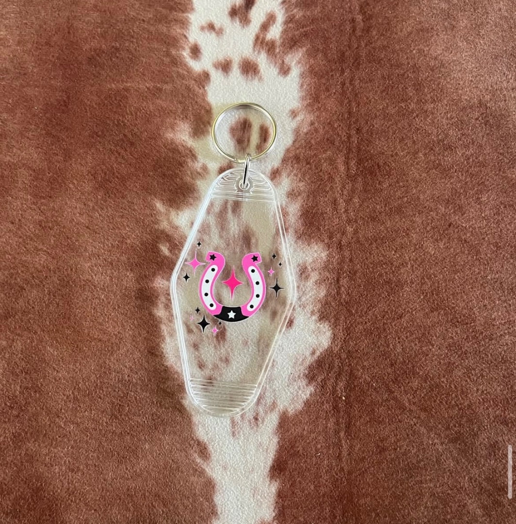 Lucky cowgirl Keychain