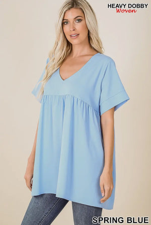 Blue Zenana Tops, Small