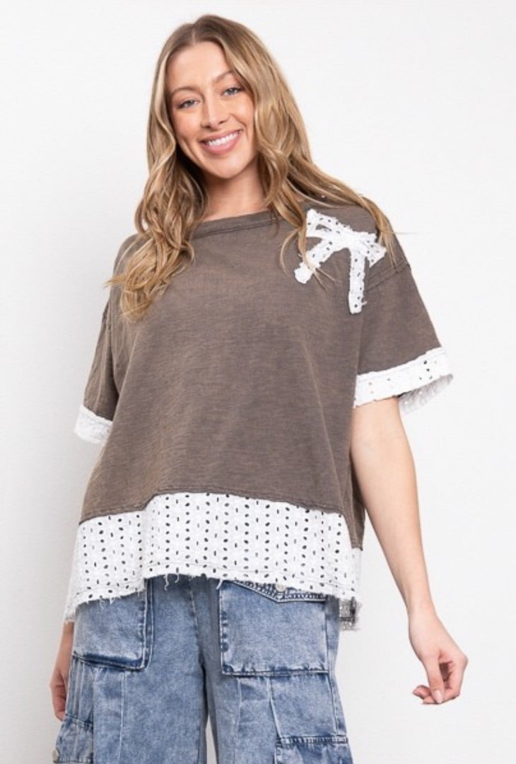 Washed black Bluevelvet Tops, Medium