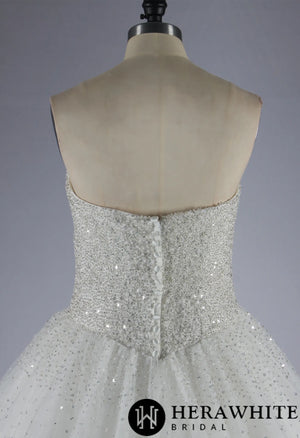Sparkling Sweetheart Crystal Beaded Tulle Ball Gown