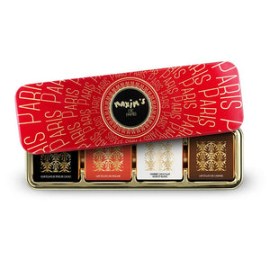 Pencil case 8 assorted chocolate squares - 39 g