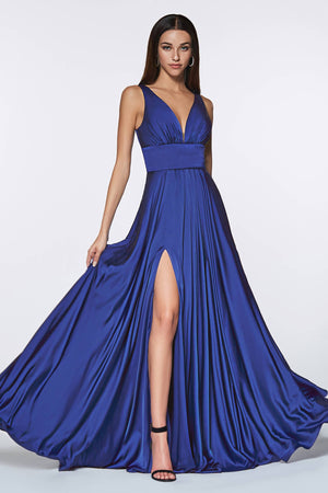 SOFT SATIN A-LINE DRESS