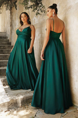 Satin A-Line Sweetheart