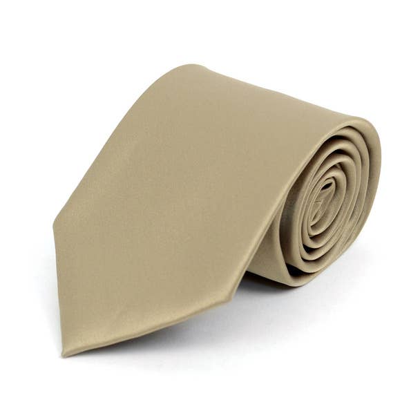 Poly Solid Satin Tie
