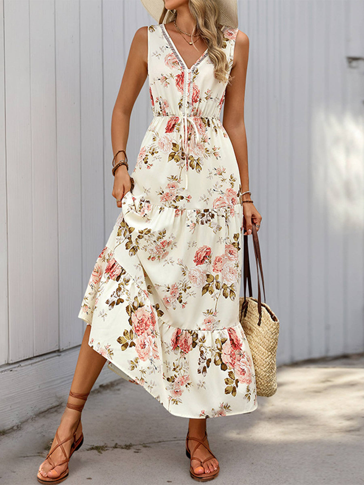 Printed Sleeveless Dress