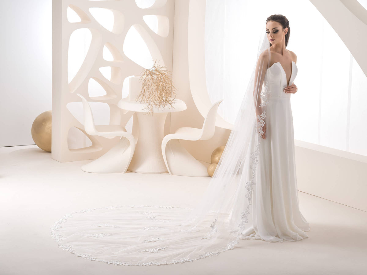 Handmade bridal veil