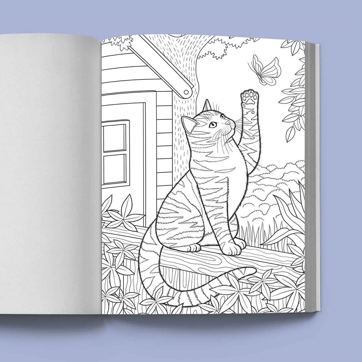 Stress Relief Cat Coloring Book