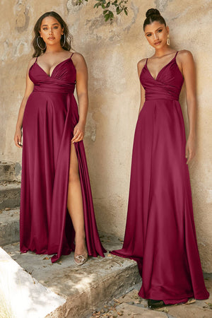 Soft Satin A-Line Curvy Fit