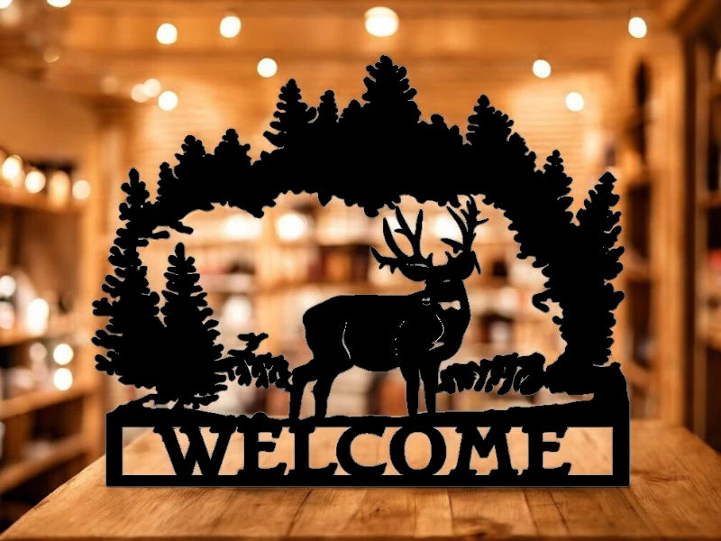 METAL DEER WELCOME