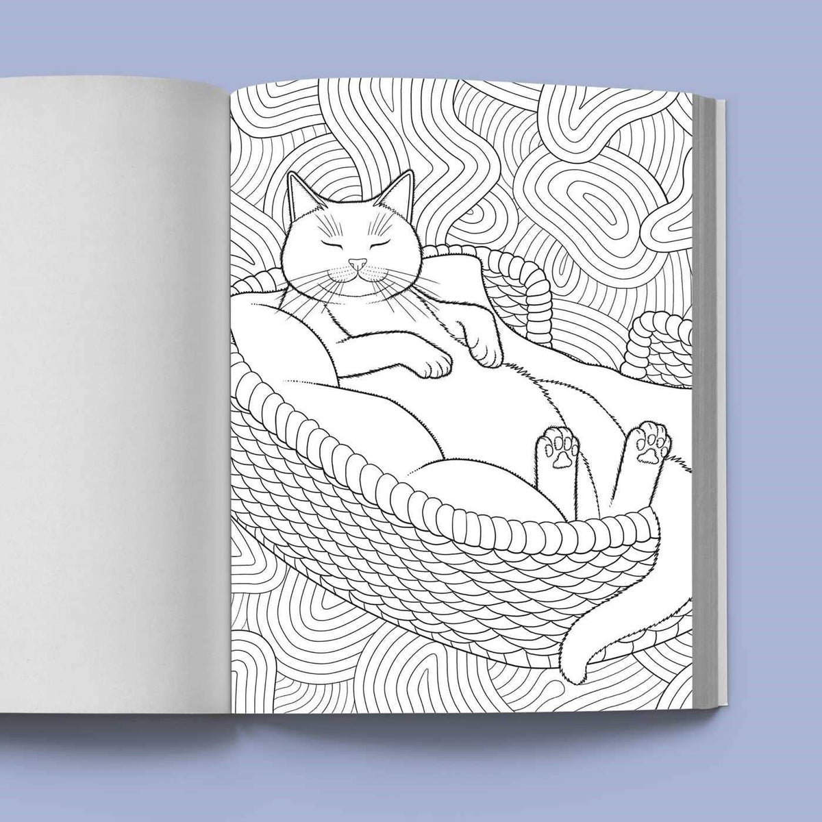 Stress Relief Cat Coloring Book