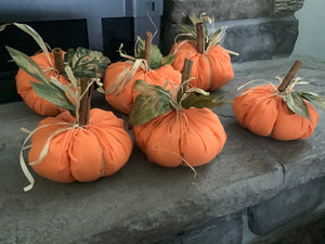 Fall Plush Orange Pumpkins