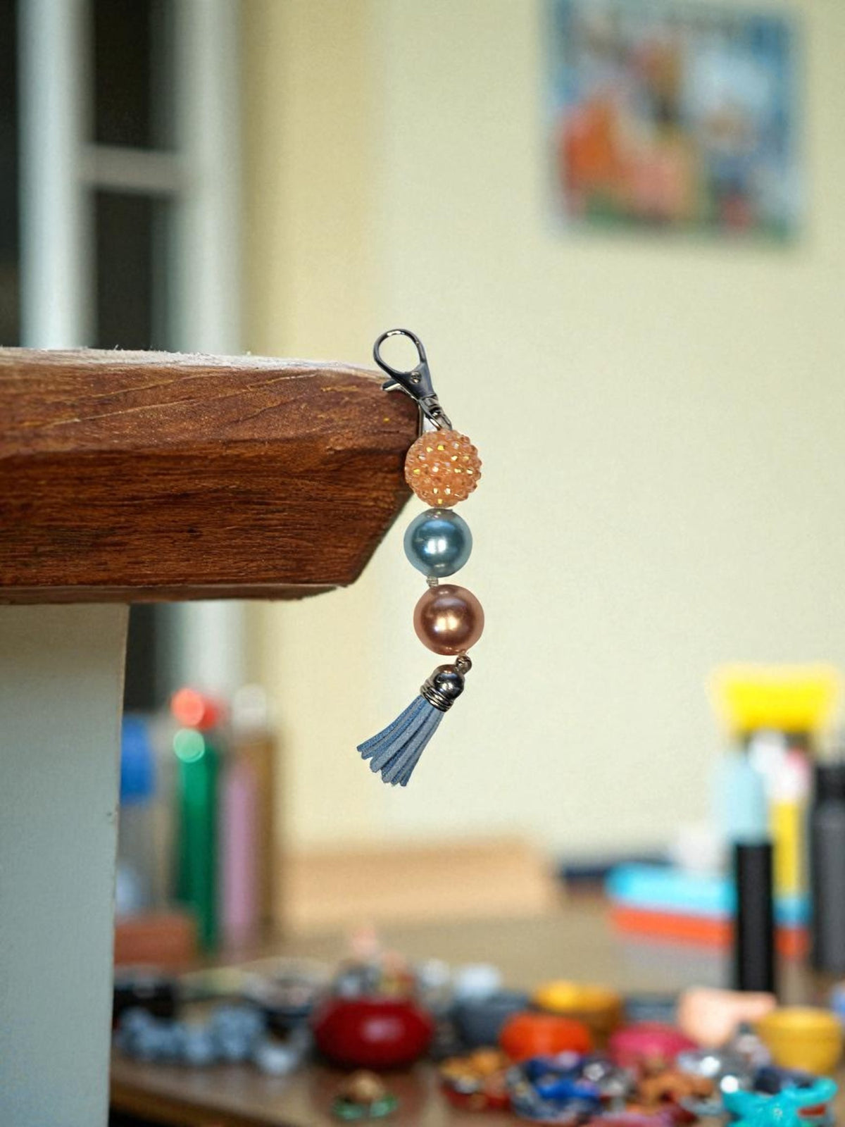 Beaded keychain