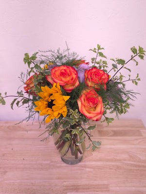 Mixed 1/2 Dozen w/Sunflowers