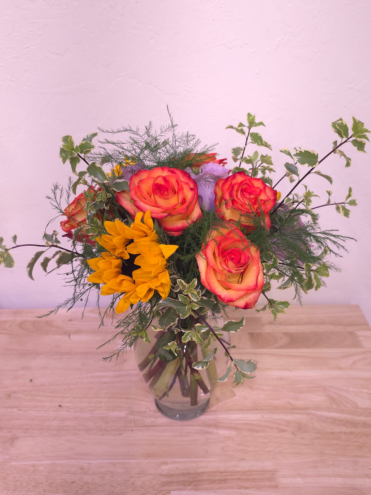 Mixed 1/2 Dozen w/Sunflowers